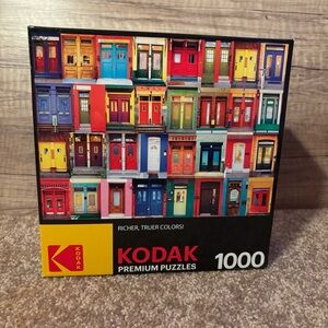 Kodak Premium Colorful Montreal Doors 1000 Piece Jigsaw Puzzle 27in x 20in NEW